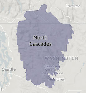 Map of North Cascades Ecosystem