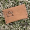 Back of leather card wallet