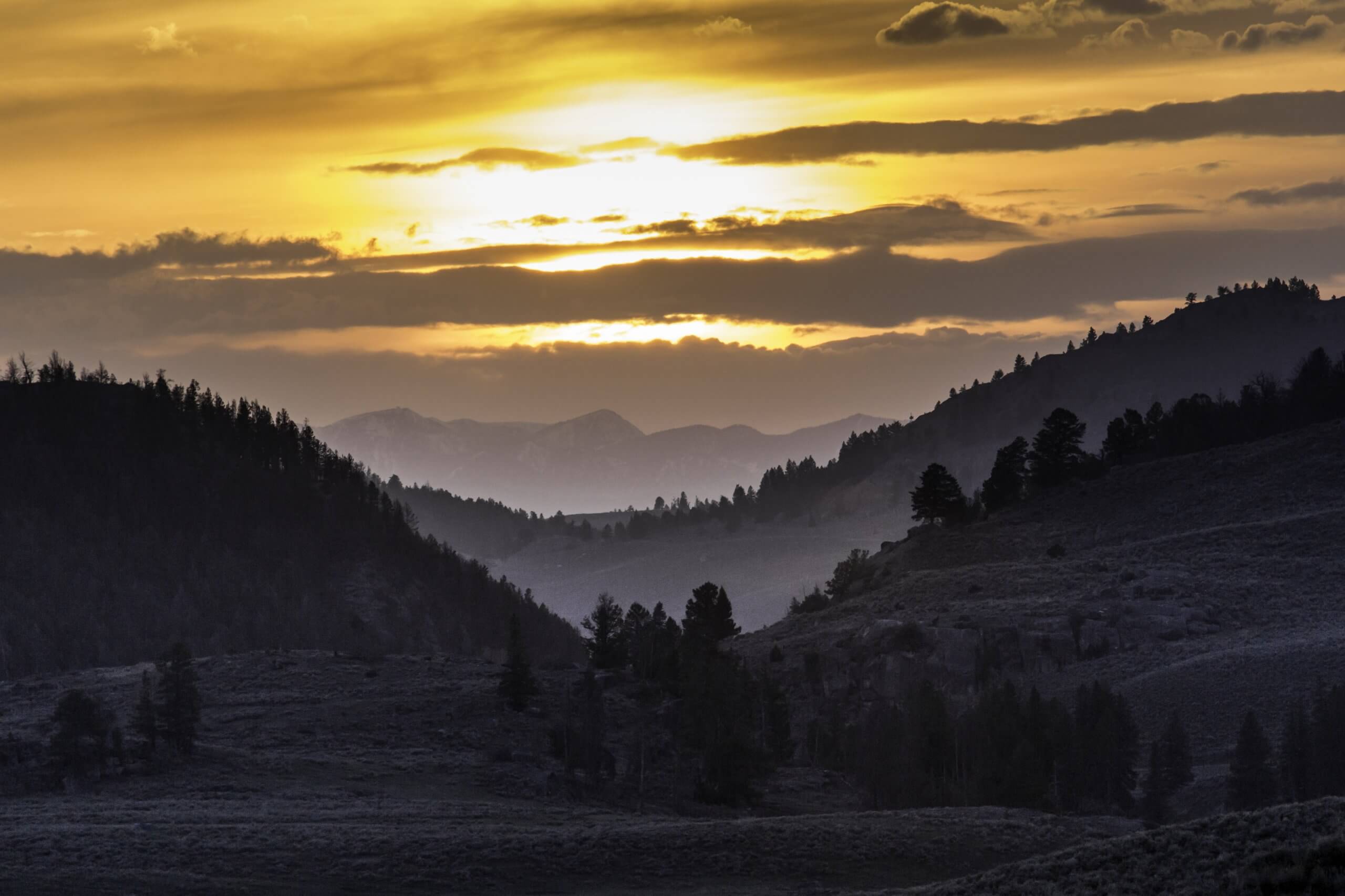 Sunset, Lamar Valley