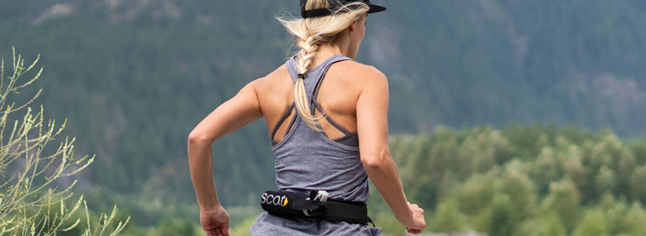 Runner with bear spray