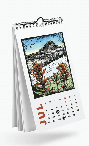 Picture of the Vitality calendar open to the July page