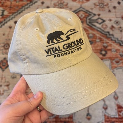 Vital Ground logoed cap in the color stone